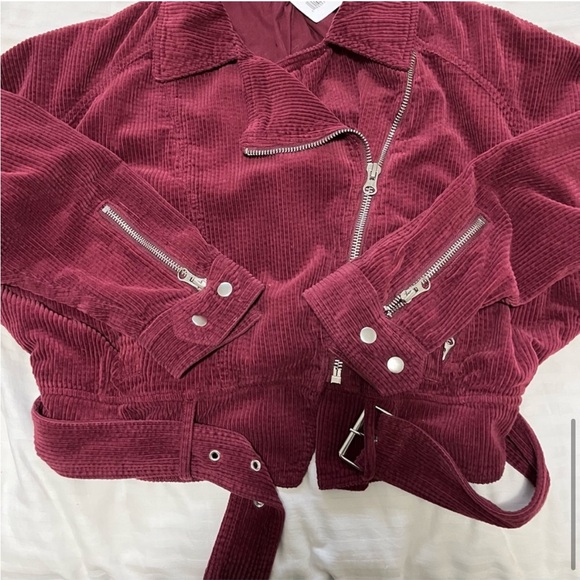 NWT Free People Slouchy Corduroy Dolman Moto
Jacket Merlot Red size Small - Picture 9 of 16